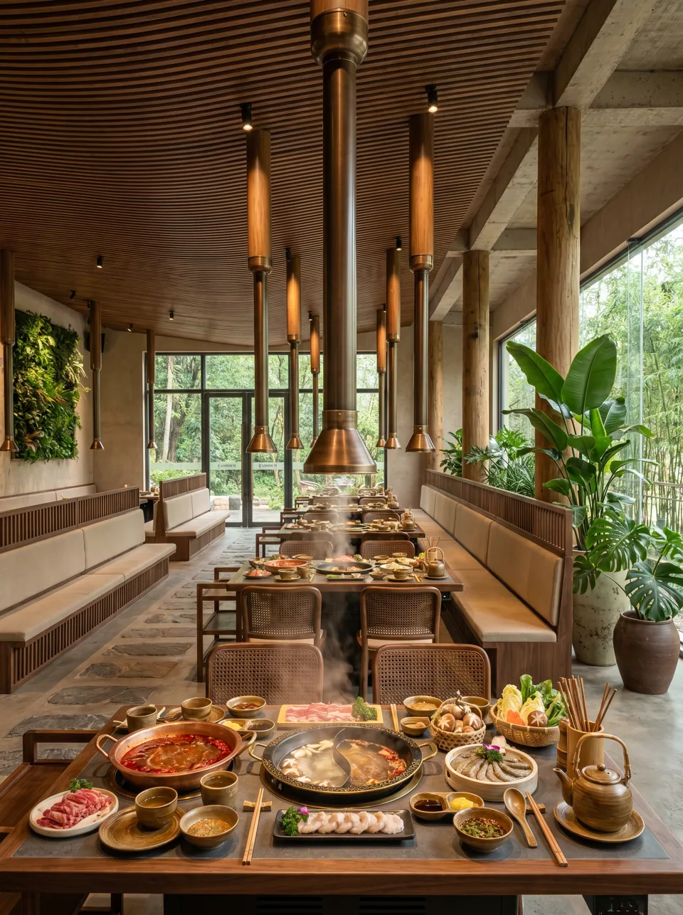 Copper Flue Feast Table