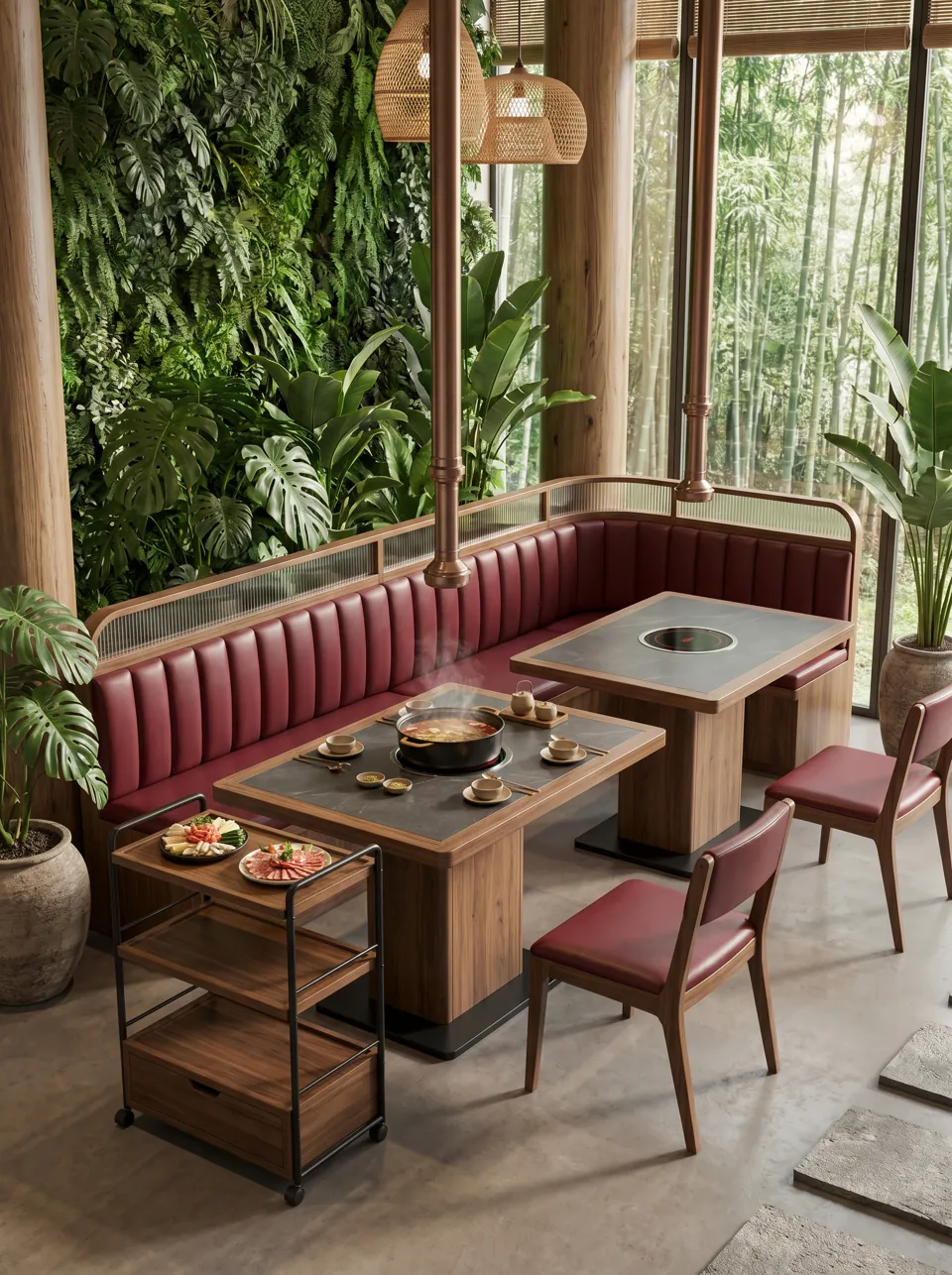 Oxblood Channel Booth Set